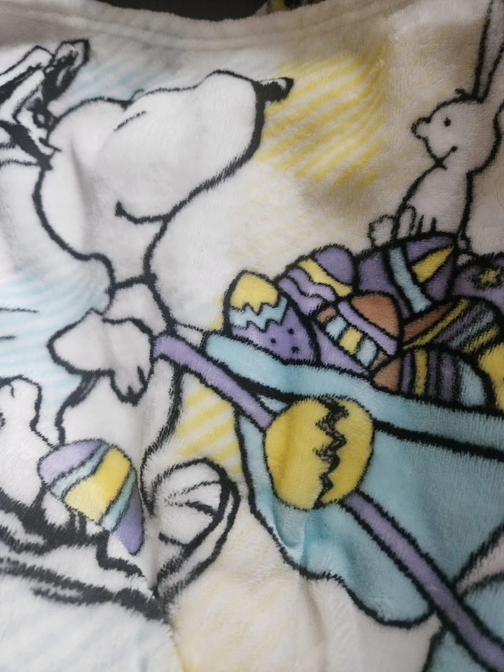 Peanuts Soft Plush Throw Blanket - Pink White Snoopy Design
